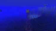 Guardian attacking a player before entering the Ocean Monument in Minecraft 1.19 (Image via Mojang)
